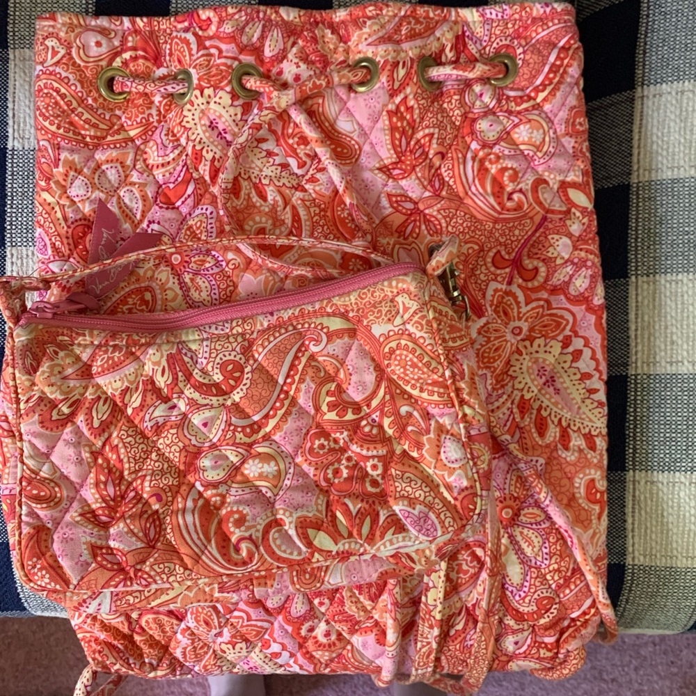 Vera Bradley Backpack and Small Cross Body Purse